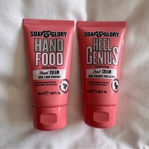 Soap & Glory Pink Hydrating Hand & Heel Cream Duo